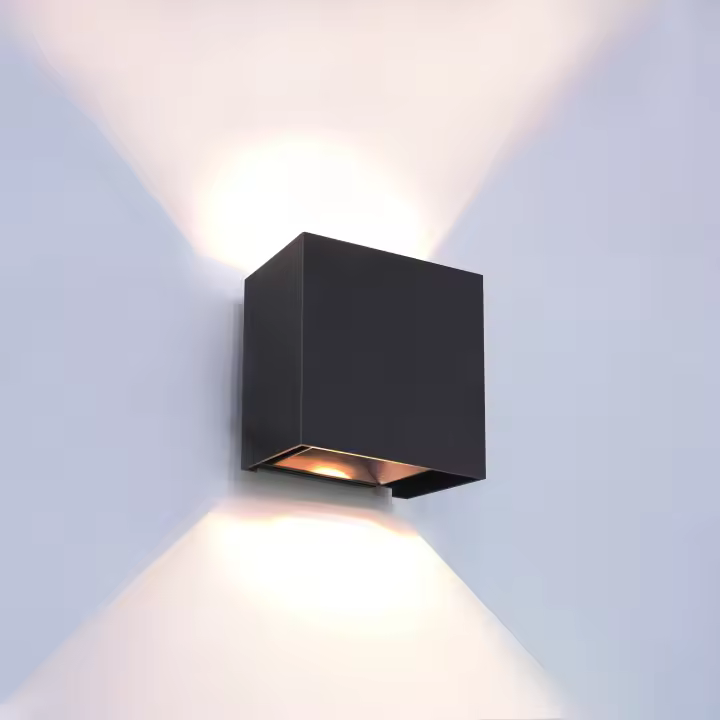 Apliques de pared LED, paquete de 2, 6W, lámpara de pared moderna para interiores y exteriores IP65, luces de montaje en pared arriba y abajo para sala de estar, pasillo y dormitorio - 1