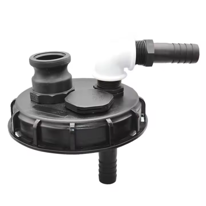 Cubierta de tapa de Tote IBC, adaptador de tanque IBC, almacenamiento de líquido de entrada de tanque de agua gruesa, tapa a prueba de fugas, cubierta de almacenamiento de líquido de agua de 25mm - 1