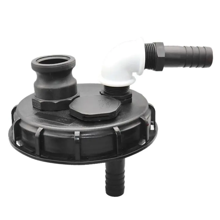 Cubierta de tapa de Tote IBC, adaptador de tanque IBC, almacenamiento de líquido de entrada de tanque de agua gruesa, tapa a prueba de fugas, cubierta de almacenamiento de líquido de agua de 25mm - 1
