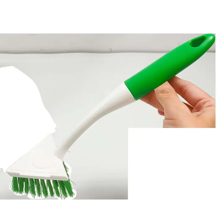 Herramienta de limpieza para mascotas con cabeza triangular colorida, nuevo cepillo sostenible para lavavajillas para cocina doméstica - 1