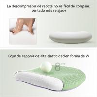 Silla de escritorio para computadora con reposacabezas ajustable y soporte lumbar, respaldo alto, silla ejecutiva giratoria para oficina en casa (azul claro) - details 23