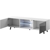 Mueble TV Suspendido/Mesa TV/Mueble para Salón (100 cm, sin LED, Roble Dorado/Negro Brillante) - details 7