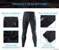 WOSAWE Pantalones de Ciclismo para Hombres Secado Rápido, Elástico, Transpirable, Cojín de Silicona, Listo para Uso al Aire Libre y en Carretera - details 11