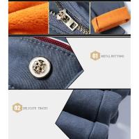 Pantalones de pierna recta de moda coreana para hombre, pantalones informales gruesos térmicos cálidos para nieve, nuevos pantalones de negocios ajustados, invierno - details 12