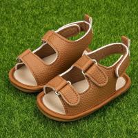 Sandalias De Verano Para Bebé Meckior Zapatos Para Niños Y Niñas Cuero PU Suela De Goma Antideslizante Primera Zapatilla Unisex 0-18M - details 10