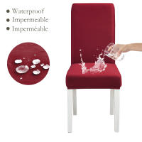 DUDUME Funda de tela impermeable para silla, cubierta elástica de LICRA suave para asiento de oficina, cocina, comedor y boda - details 10