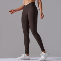Leggings de yoga para mujer, cinturón de cintura alta, levantamiento de cadera, pantalones deportivos de gimnasio sin costuras, Fiess Running - details 65