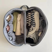 Organizador de Ropa Interior de Mujer de Gran Capacidad Bolsa Cúbica Multifuncional para Almacenamiento de Panales, Sujetadores Bolsa de Viaje de Primavera/Verano Material de Poliéster - details 1