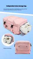 Mochila impermeable de nailon para viajes de corta distancia, clasificación multifuncional en seco y húmedo, gran capacidad - details 4