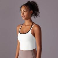 Ropa interior deportiva de realce para mujer, sujetador de Yoga para Fitness, gimnasio, entrenamiento, correr, camiseta sin mang - details 20