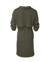 Ropa de mujer 2025 Otoño e Invierno moda suelta Color sólido manga enrollable chaqueta cortavientos de longitud media - details 8