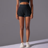 Hamidou-pantalones cortos de Yoga para mujer, Shorts de malla transparente, ajustados, transpirables, de secado rápido, para gimnasio - details 6
