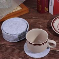 Vajilla de fieltro Simple, tapete de café antideslizante para el hogar, tapete para taza de té con aislamiento térmico, tapete para mesa, tapete para taza, tapete para hervidor - details 0