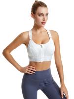 Sujetador deportivo para mujer, Top corto, chaleco de Yoga con cremallera frontal, talla grande, correa ajustable a prueba de agua - details 4
