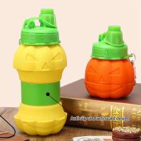 Botella de agua plegable de calabaza, taza de agua plegable de silicona retráctil, botellas deportivas de silicona de gran capacidad de 550ml - details 6