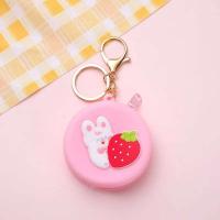 Nueva cartera monedero de silicona con forma redonda de animales de dibujos animados para mujer, llavero de regalo para niños - details 3