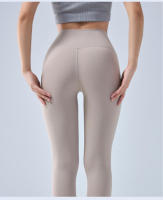 Pantalones deportivos desnudos de cintura alta y glúteos sin tacones, pantalones de gimnasia, ropa de yoga - details 2