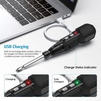 Mini Conjunto de Destornillador Eléctrico sin Cable 3.6V con Punta Magnética para Trabajo de Luz USB Recargable para Bricolaje en Casa - details 4