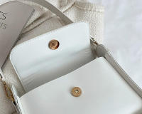 Bolsos cruzados para mujer, bolso de hombro de cuero de PU de Color sólido, bolso pequeño de moda - details 19