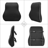 Cojín de Resalto Elástico Viscoelástico Soporte de Espalda para Conductor de Coche y Oficina - details 1