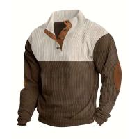 Ohsisa 2025 Primavera y otoño Sudadera con capucha deportiva informal de manga larga americana con cuello levantado para hombre - details 8