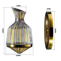 Taza giratoria de 360 ​​grados de 1500ml, dispensador de botellas, botella de vidrio, aireador de vino, espejo, tarro, decoración de barra de regalo - details 6