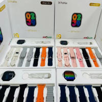 S9 Pro Max-reloj inteligente deportivo, dispositivo con llamadas, Bluetooth, recordatorio de mensajes, frecuencia cardíaca, de 7 piezas correa de reloj, carga inalámbrica - details 2
