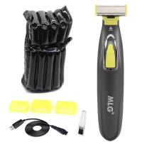 Afeitadora eléctrica para cara y cuerpo para hombres, máquina de afeitar lavable, recortadora de barba y cuerpo, bola seca húmeda, recargable - details 6
