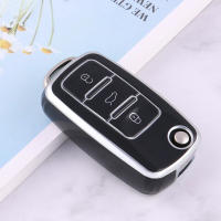 Funda TPU para Llave Remota de Coche Adecuada para Volkswagen VW Polo, Golf, Passat, Tiguan, Beetle, Caddy, T5, Eos, Skoda Octavia, Leon, Altea - details 1