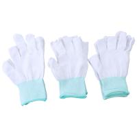Protección solar para ciclismo al aire libre, guantes de nailon de Color sólido para hombre, guantes antideslizantes con dos dedos para pantalla táctil - details 3