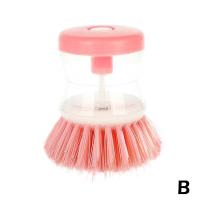 Plato para olla de lavado de cocina con relleno de líquido al presionar no daña la sartén, dispensador automático de cepillo de limpieza - details 10