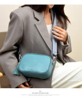 Nuevo Bolso de Cámara de Cuero Tendencia Primera de Piel de Vaca con Pelo - details 11