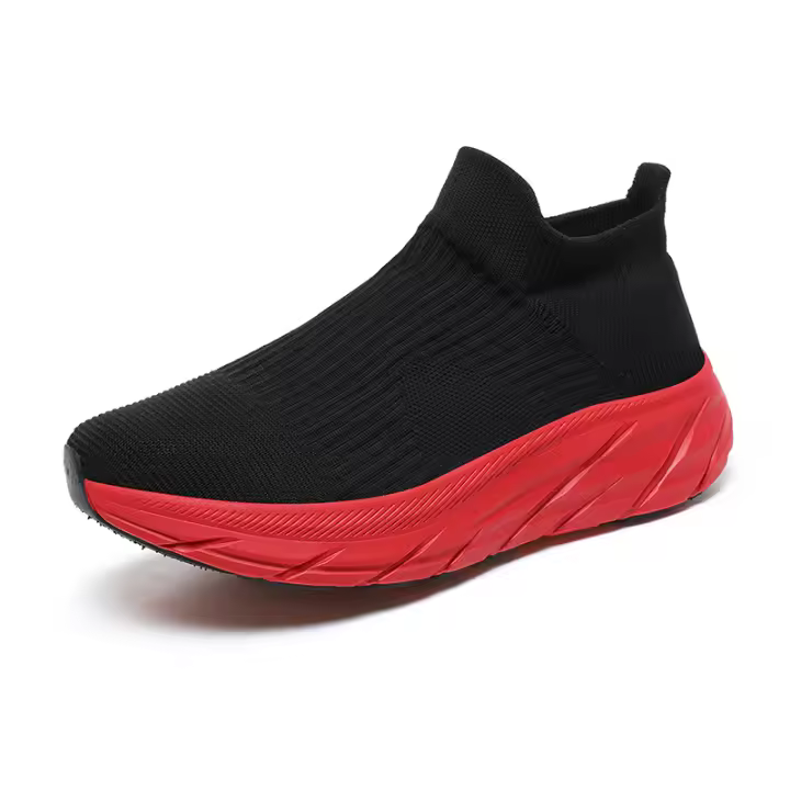 Zapatillas de correr antideslizantes para hombre, zapatos ligeros de malla transpirable para entrenamiento de gimnasio, caminar - 1