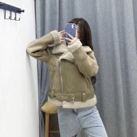 Chaqueta cálida de lana de cordero integrada de piel de ante, Otoño e Invierno - details 1