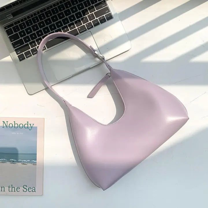 Bolso de mano para mujer, hombro de moda con sensación de alta gama, bolso para axila con forma de PU para mujer - 1