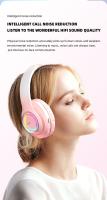 Auriculares inalámbricos Bluetooth 5,3 estéreo envolvente con micrófono para niños, auriculares cómodos y saludables, tarjeta TF, luz RGB colorida y bonita - details 6