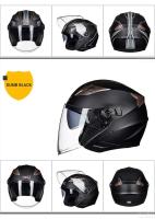 Casco De moto De media cara para hombre y mujer, protector De doble lente para las cuatro estaciones, moda urbana - details 7