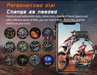 2024 Nuevo reloj inteligente para hombres 1,85 pulgadas 360*360 HD AMOLED pantalla táctil completa, reloj de trayectoria GPS, brújula,100 + modo deportivo, Impermeable,710mah, oxígeno en sangre, reloj deportivo de llamada Bluetooth Para iOS y Android - details 9