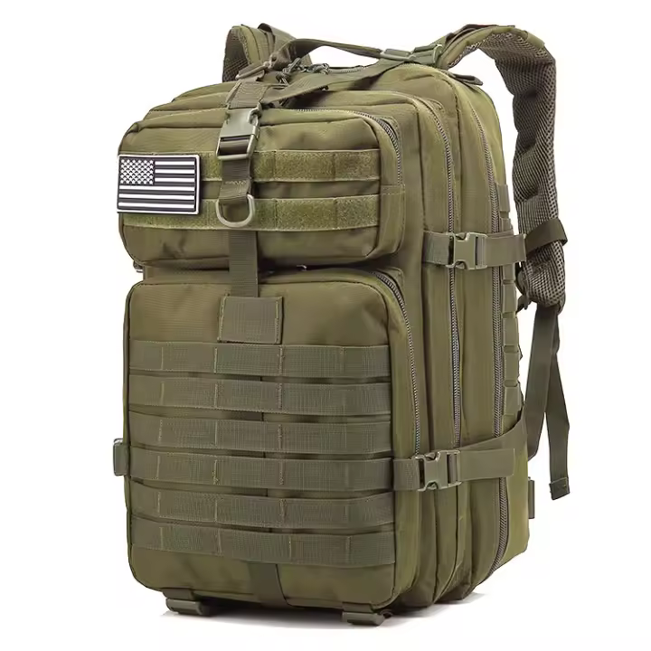 Mochila Táctica Impermeable de 50 L Diseño de Nailon Resistente Ideal Para Senderismo Camping Viajes y Actividades al Aire Libre - 1