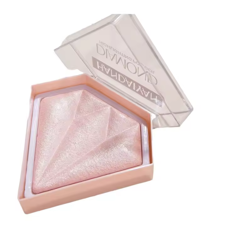 Paleta de iluminador facial de alto brillo, brillo de perlas, polvo horneado suave, resaltador brillante duradero - 1