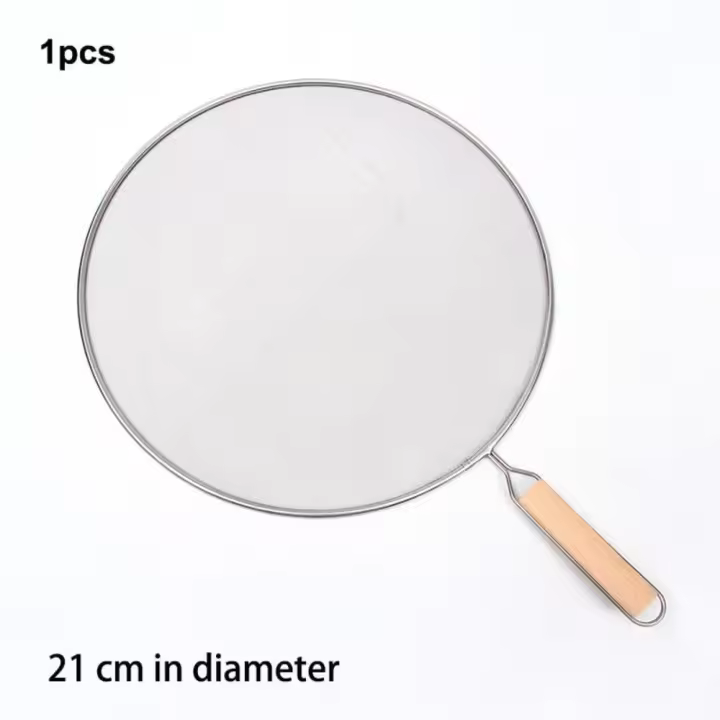 Herramienta de cocina duradera y limpia, pantalla contra salpicaduras, sartén a prueba de salpicaduras, cubierta contra salpicaduras, cubierta a prueba de explosiones, cubierta de aceite - 1