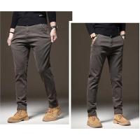 Pantalones Rectos de Pierna Ancha para Hombres en Invierno Ropa de Calle Básica de Alta Cintura - details 3