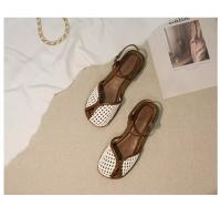 Sandalias Romanas de Verano Zapatos Planos para Mujeres 2025 con Cabeza de Estilo Retro y Pequeña Talla - details 17