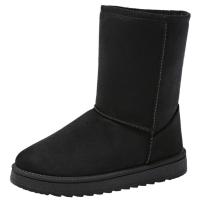 Botas de nieve antideslizantes para mujer, botines planos de suela gruesa, estilo retro elegante, a la moda, aptos para el día a día casual, invierno, 2025 - details 1