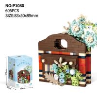Bloques de Construcción de Cactusas Flor Eterna Bonsái Árbol Jardines Románticos Ladrillos DIY - details 49