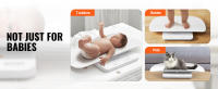 SucceBuy Báscula para bebés, Bluetooth inteligente 2 en 1 digital 66 libras, bandeja desmontable para pesar, función de retención y tara, 5 unidades para niños pequeños, mascotas, 3 pilas incluidas - details 5