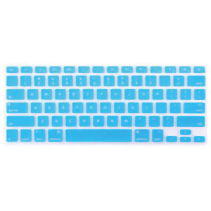 Cubierta de teclado para MacBook Protector de teclado de silicona impermeable a prueba de polvo a juego de fuentes - 1