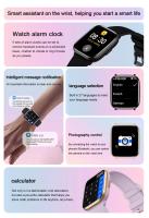 Reloj inteligente AMOLED 2024 para mujer y niña, pantalla completamente táctil, notificaciones de WhatsApp, Bluetooth, llamada, regalos exquisitos, 390x450 - details 19