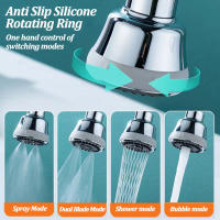 Aireador de grifo de cocina giratorio 360 °, de 4 modos burbujeador, boquilla de filtro antisalpicaduras para baño, adaptador extensor de grifo de lavabo - details 3