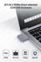 JEYI 2230 M.2 NVMe Direct-attach SSD Enclosure USB 3.2 10Gbps Protección Magnética para Memoria Sólida - details 0